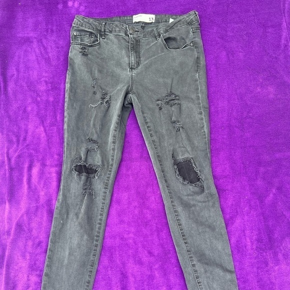 Garage black high‎ waist jeggings size 13 - Picture 3 of 8